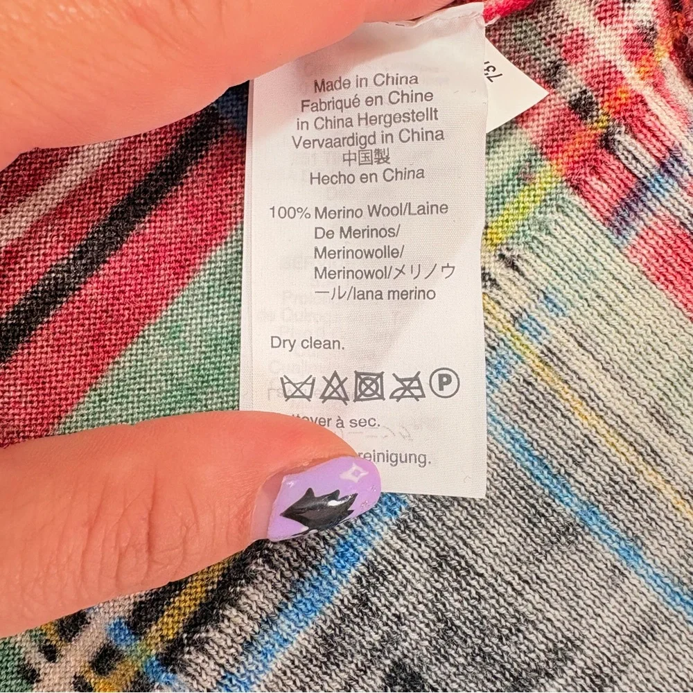 J. Crew Plaid Long Sleeve Top - Black, Red, Green - Picture 7 of 8